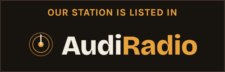 Banner: Our station is listed in AudiRadio